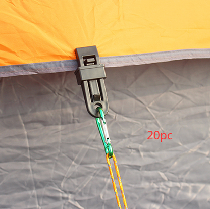 Tent, wind rope fixing clip, outdoor camping plastic clip sunshade shed, tent accessories