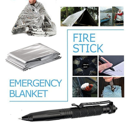 1 Set Of 13-Piece Outdoor Survival Box Tool Set