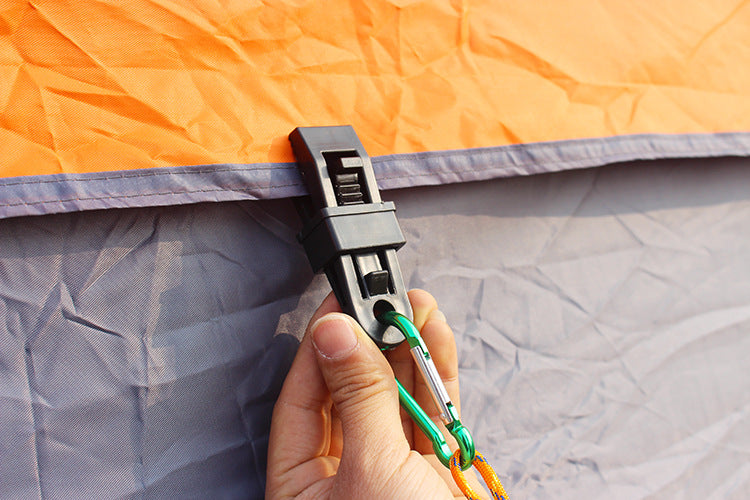 Tent, wind rope fixing clip, outdoor camping plastic clip sunshade shed, tent accessories