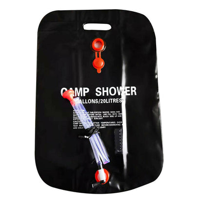 5 Gallon / 20L Camping Shower Portable Compact Solar Sun Heating Bath Bag Outdoor Travel
