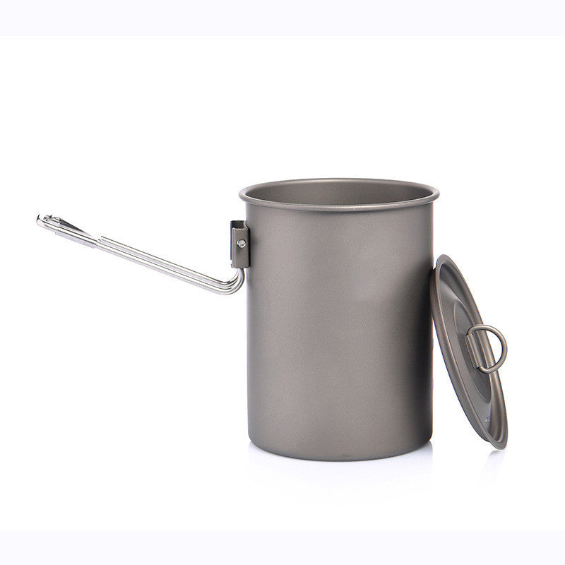 Camping Pot 900ML Pure Titanium Camping Pot