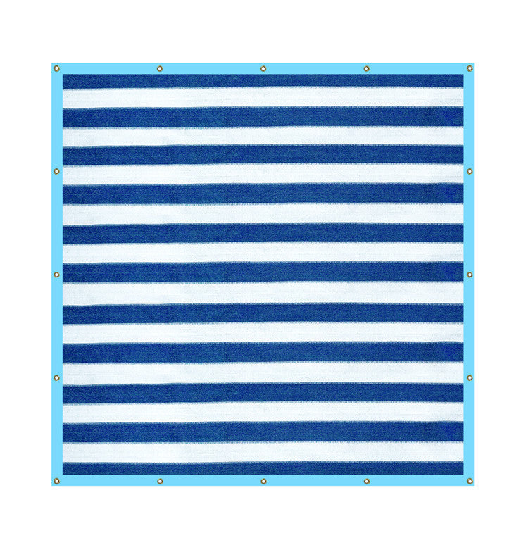 Striped Balcony Privacy Net Outdoor Camping RV Swimming Pool Shade Net Canopy