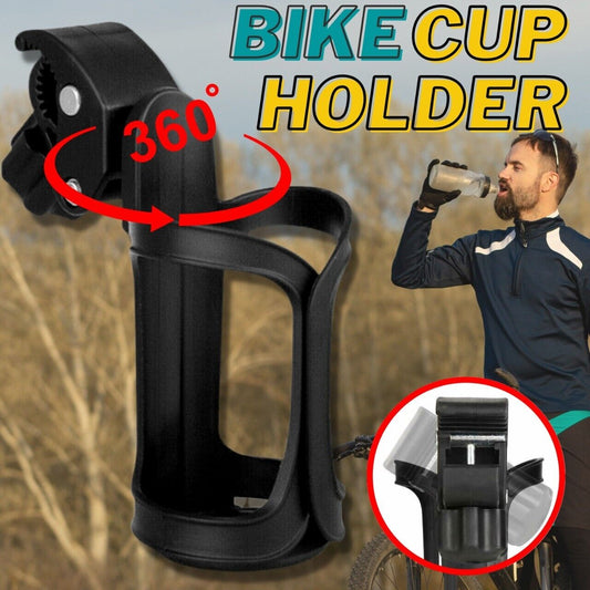 Bike Cup Holder - Cycling Beverage Water Bottle Cage Mount