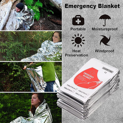 14in1 Outdoor Emergency Survival Gear Kit - Camping Hiking Survival Gear Tools Kit Survival Gear And Equipment, Outdoor Fishing Hunting Camping Accessories